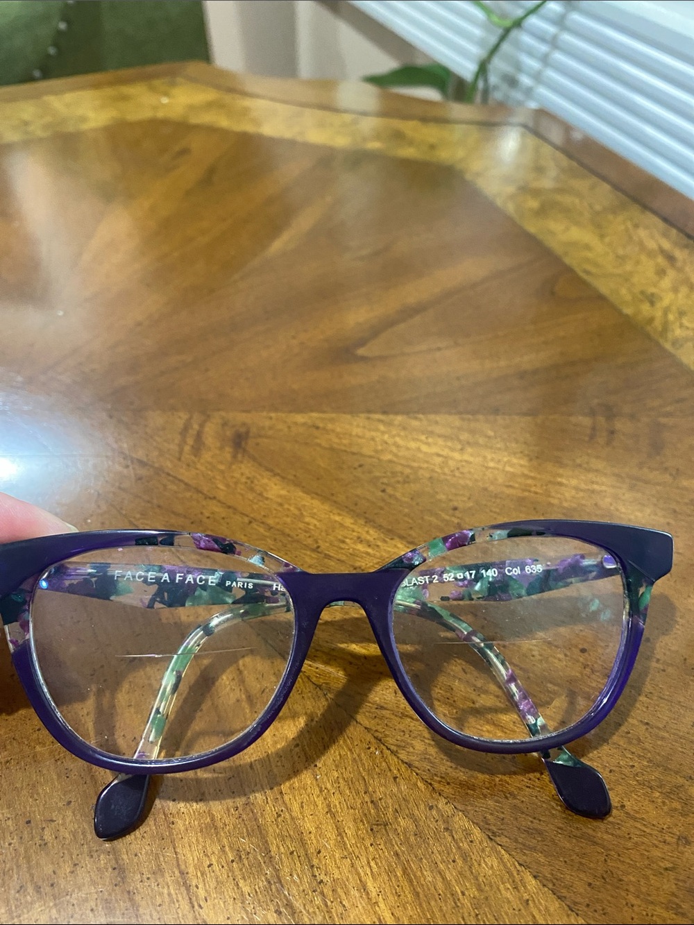 Purple Women's Cat-Eye Glasses - Fashion Optical Frames - Picture 10 of 11